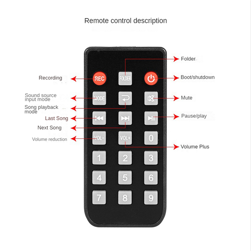 Audio Music Mp3 - CJSD-2X Dijital Ses Çalar Bluetooth MP3