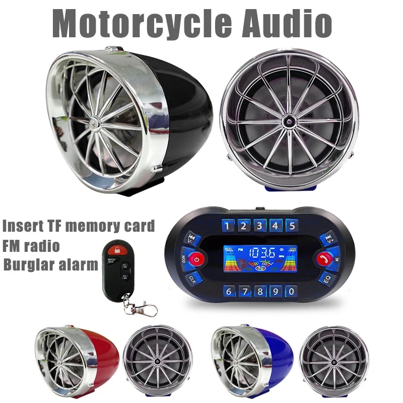 Audio Music Mp3 - MT730 motosiklet Bluetooth hoparlör amplifikatör çıkış