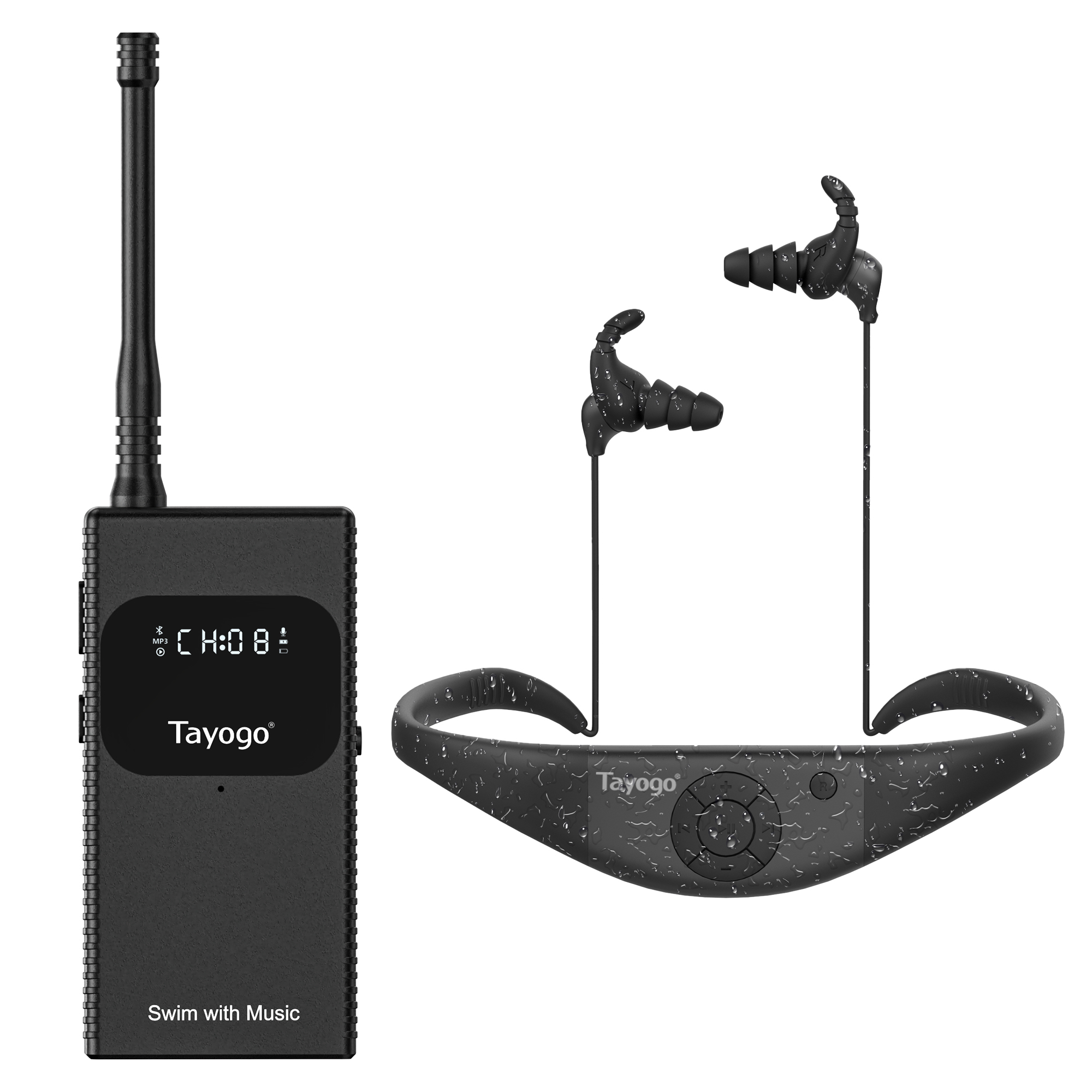 Audio Music Mp3 Download - Tayogo T6+W18 Swim Music Combo –