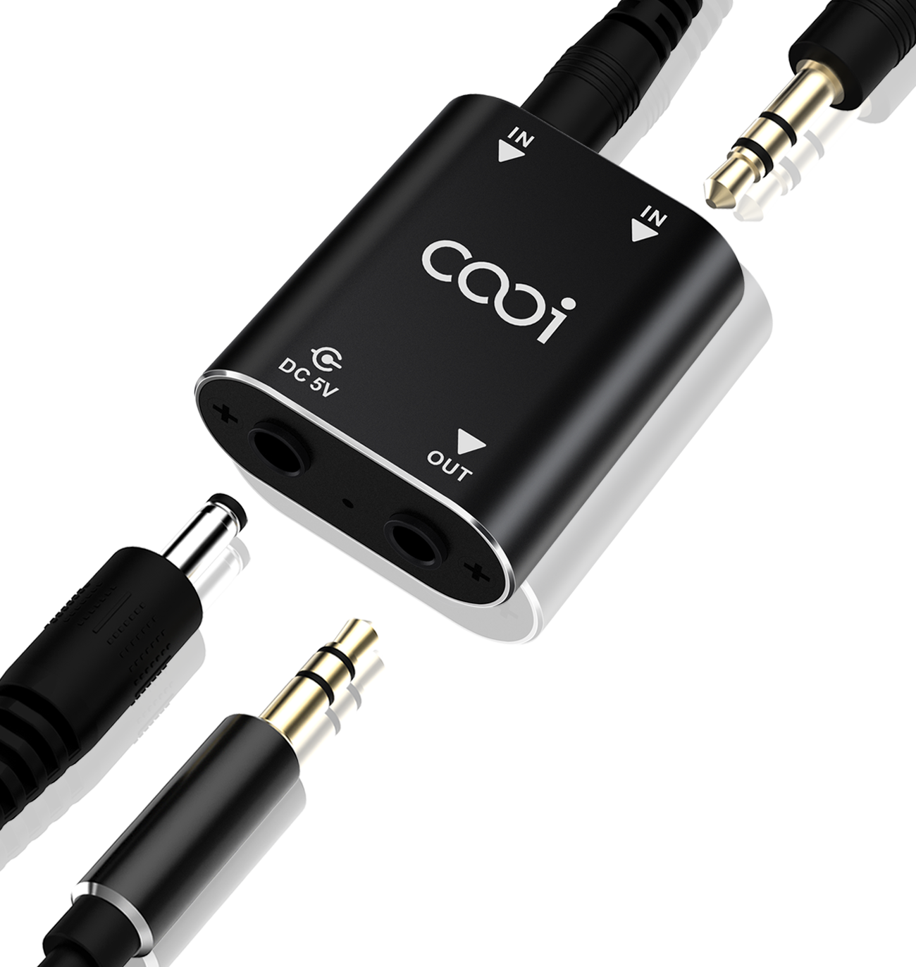 Audio Music Mixer - Cooidea 2 Kanallı Mini Stereo Ses