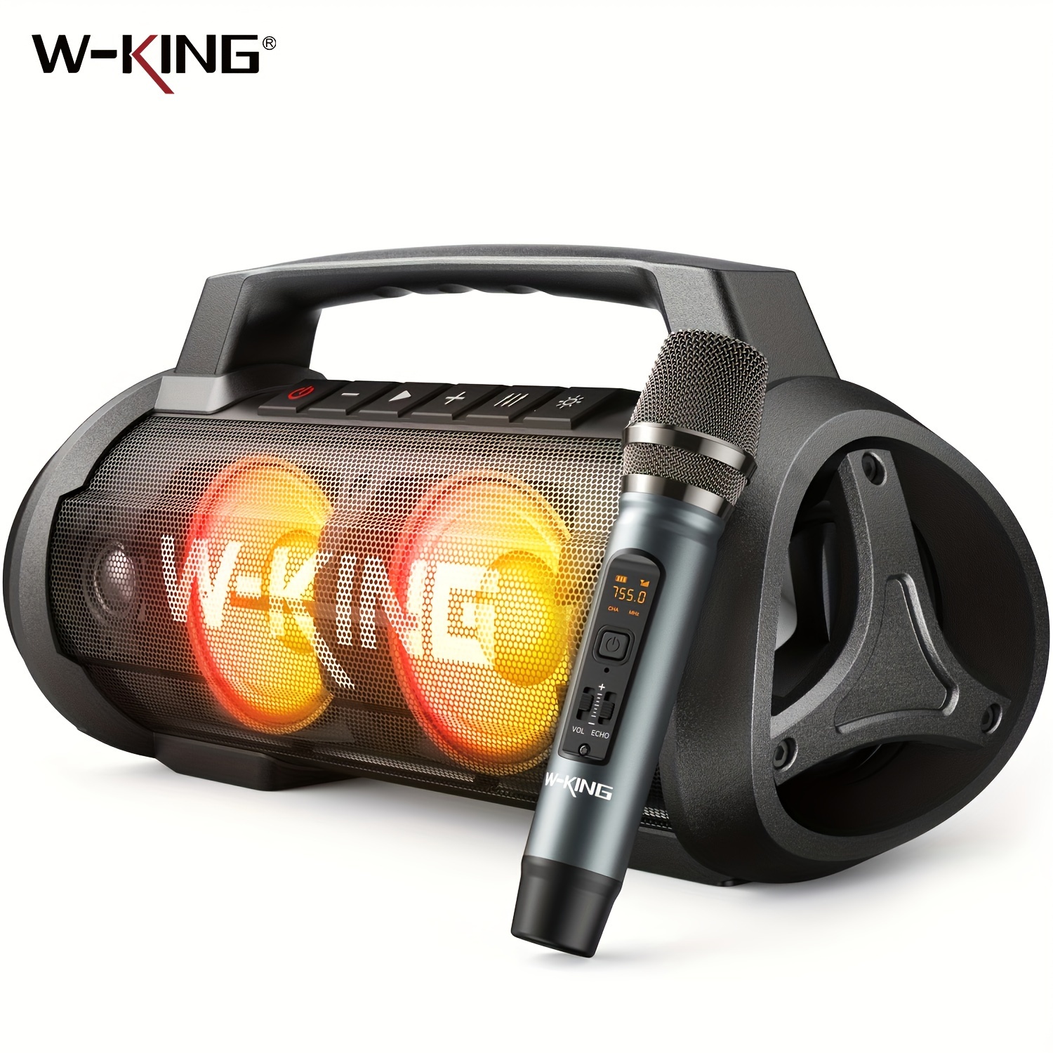 Audio Music King - W-KING D10MIC 70W RMS Bluetooth Taşınabilir