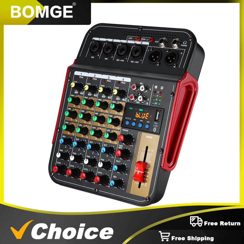 Ses mikseri Bluetooth ve yankı - Audio Music Mixer incelemesi ve fiyatı
