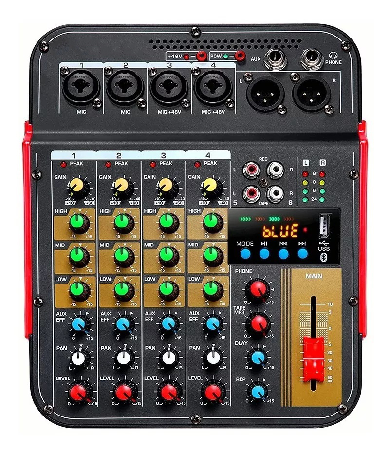 Ses mikseri Bluetooth ve yankı - Audio Music Mixer incelemesi ve fiyatı