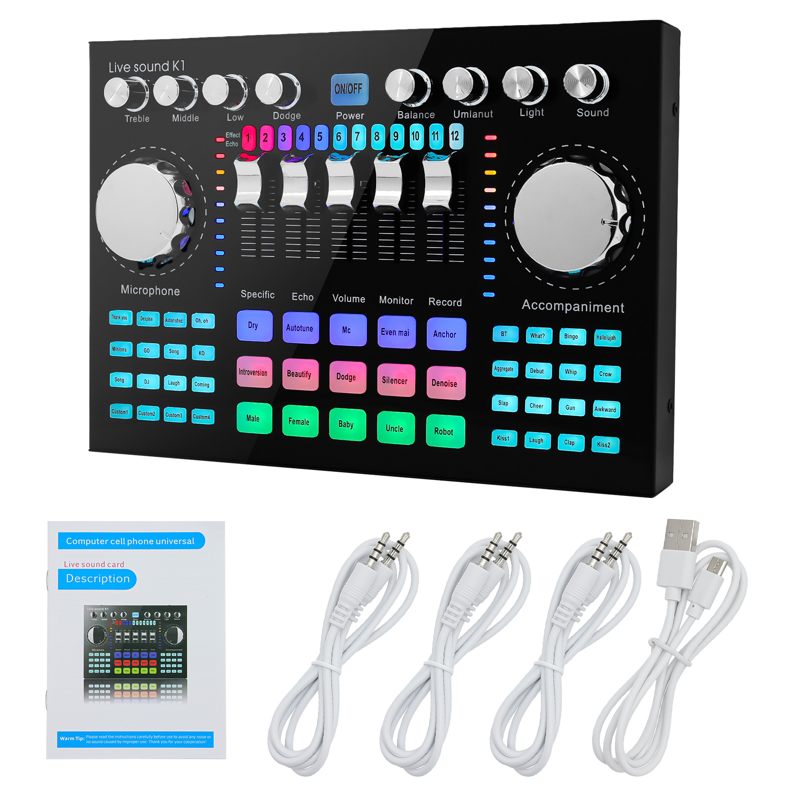 Canlı Ses Kartı Taşınabilir İn - Audio Music Mixer incelemesi ve fiyatı