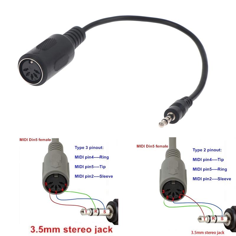 [Yeni] MIDI Din 5 - 3.5mm TRS  - Audio Music Instrumental incelemesi ve fiyatı