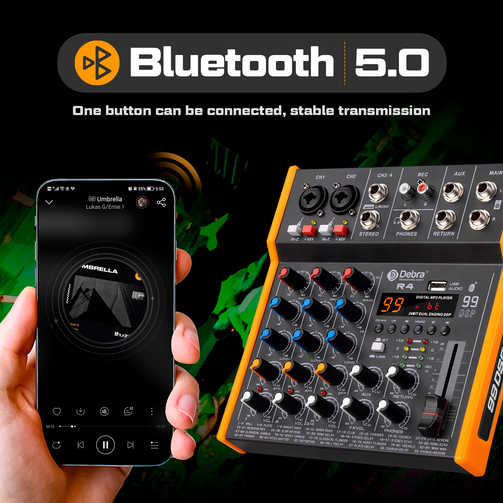 Debra R4/R6 6 Kanallı Çoklu Se - Audio Music Mixer incelemesi ve fiyatı