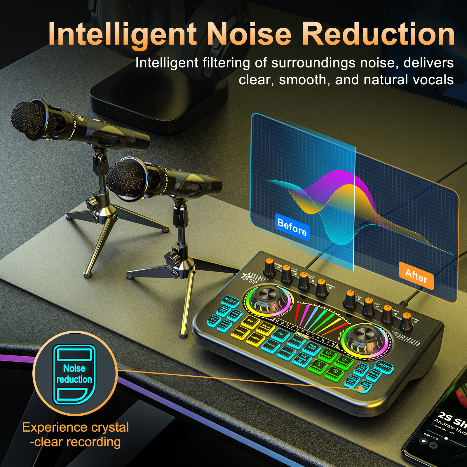 Tenlamp X3-E300x2 PC/Telefon C - Audio Music Mixer incelemesi ve fiyatı
