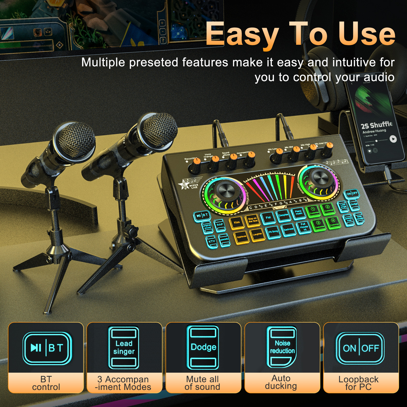 Tenlamp X3-E300x2 PC/Telefon C - Audio Music Mixer incelemesi ve fiyatı
