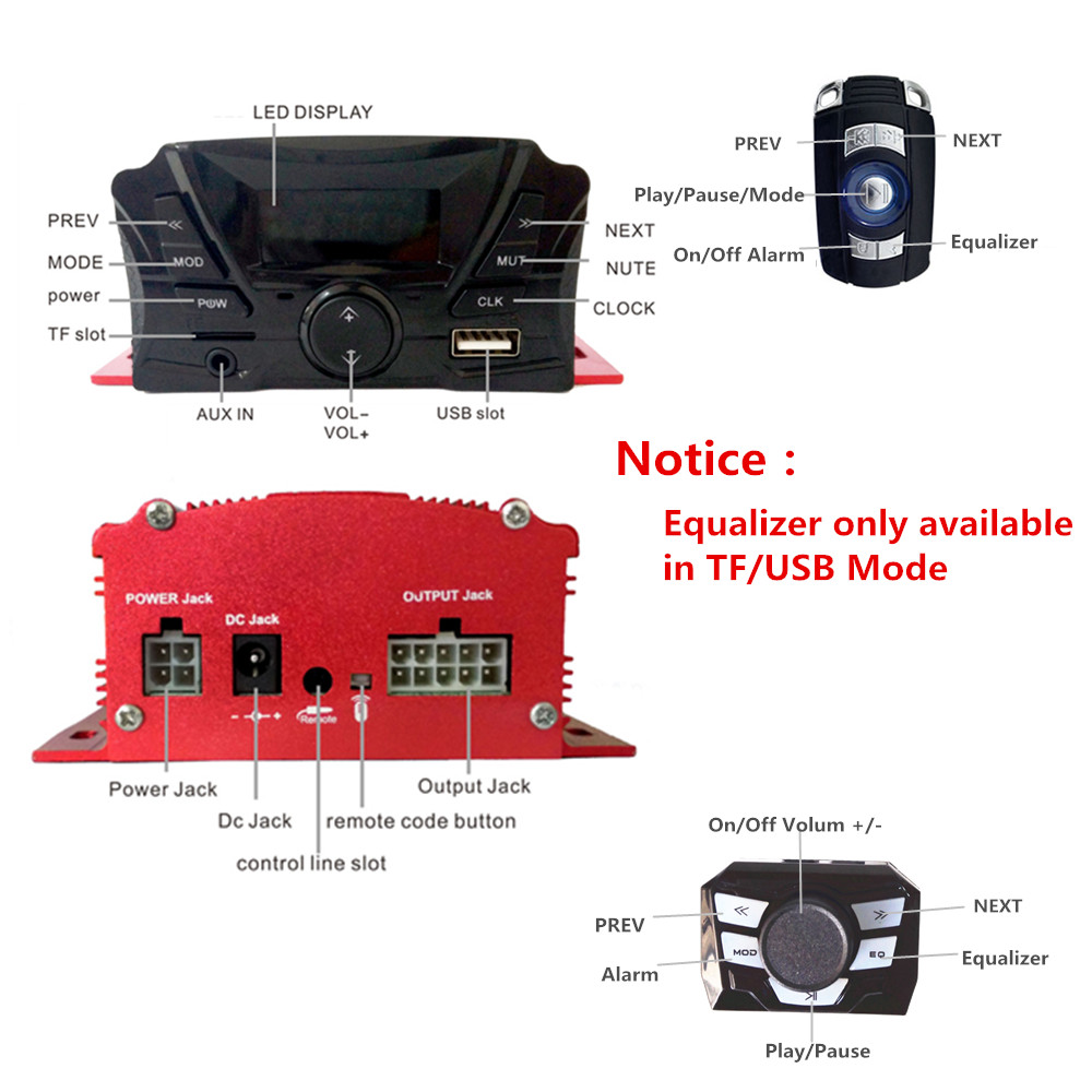 12V 4 Kanal UTV ATV Golf Araba - Audio Music Mp3 incelemesi ve fiyatı