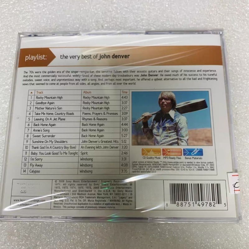 John Denver Müzik CD'si Pop R& - Audio Music John incelemesi ve fiyatı
