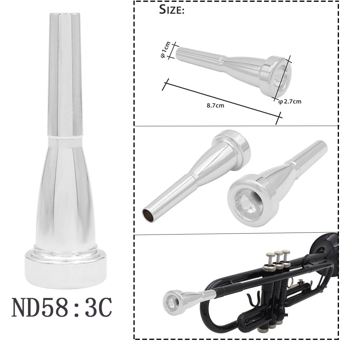 SLADE Pirinç Enstrüman Trompet - Trombone Mouthpiece incelemesi ve fiyatı