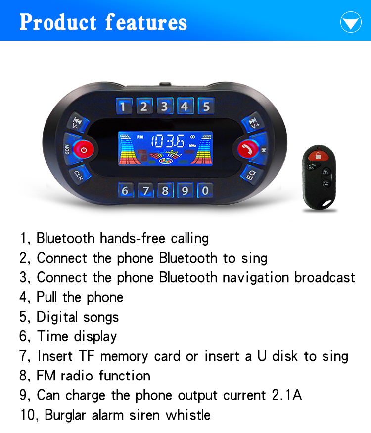 MT730 motosiklet Bluetooth hop - Audio Music Mp3 incelemesi ve fiyatı