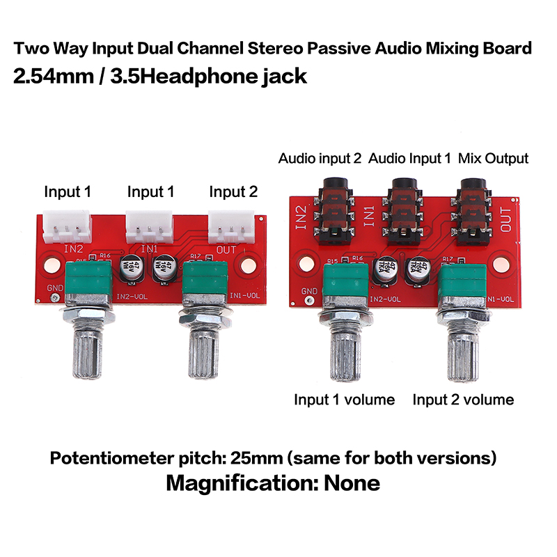 1 Adet Çift Kanallı Stereo Pas - Audio Music Mixer incelemesi ve fiyatı