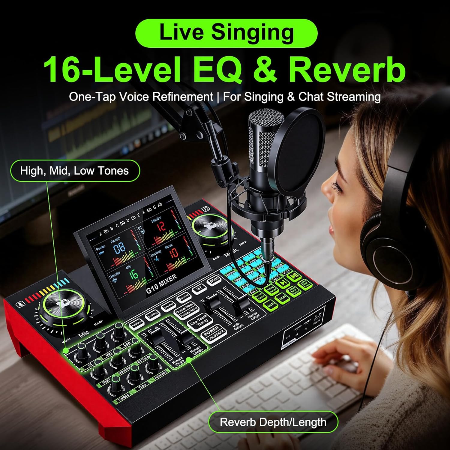 Tenlamp G10 Canlı Yayın Ses Ar - Audio Music Mixer incelemesi ve fiyatı