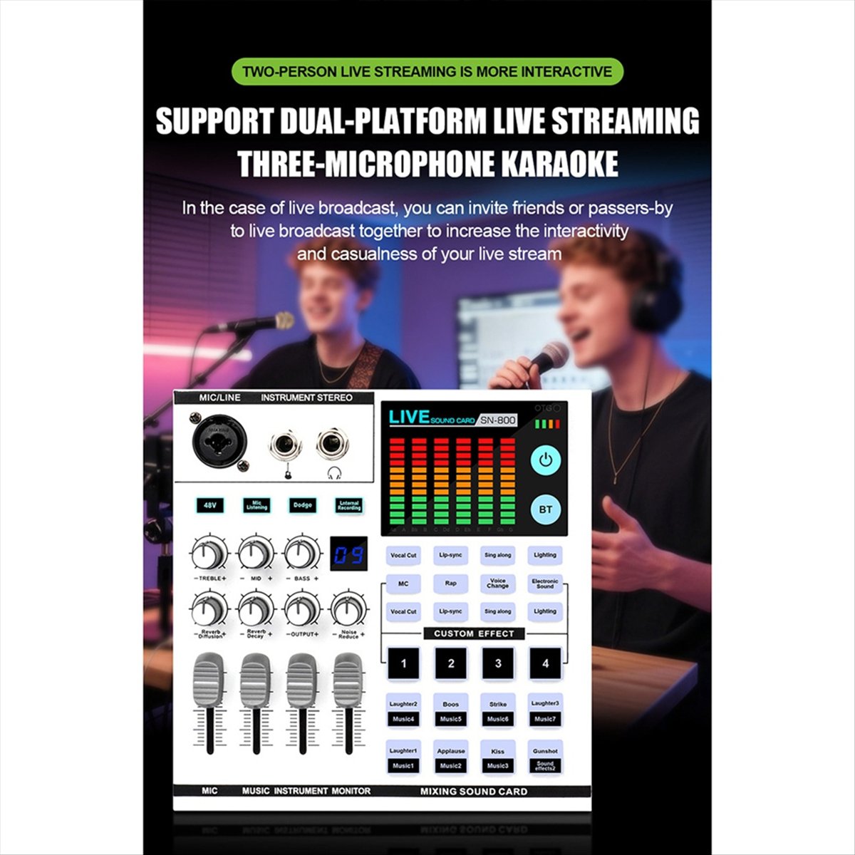 DTC5 SN800 Canlı Ses Kartı Ses - Audio Music Mixer incelemesi ve fiyatı