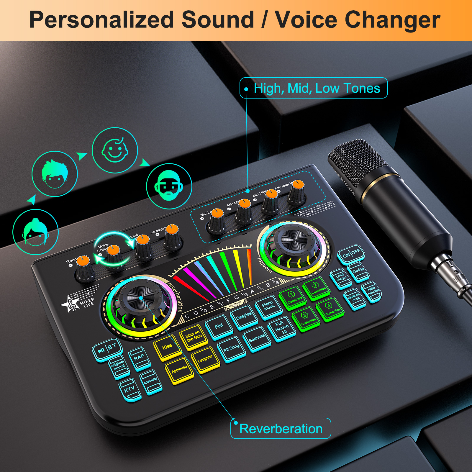 Tenlamp X3 BM800 Podcast Mikro - Audio Music Mixer incelemesi ve fiyatı