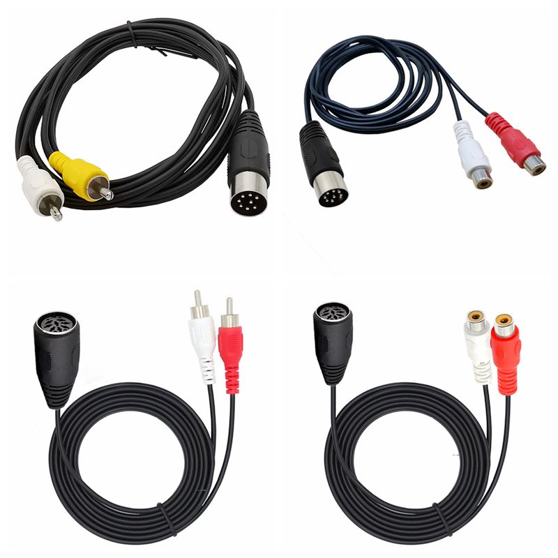 Din 8 Pin 2RCA kablosu 8Pin Di - Audio Music Instrumental incelemesi ve fiyatı