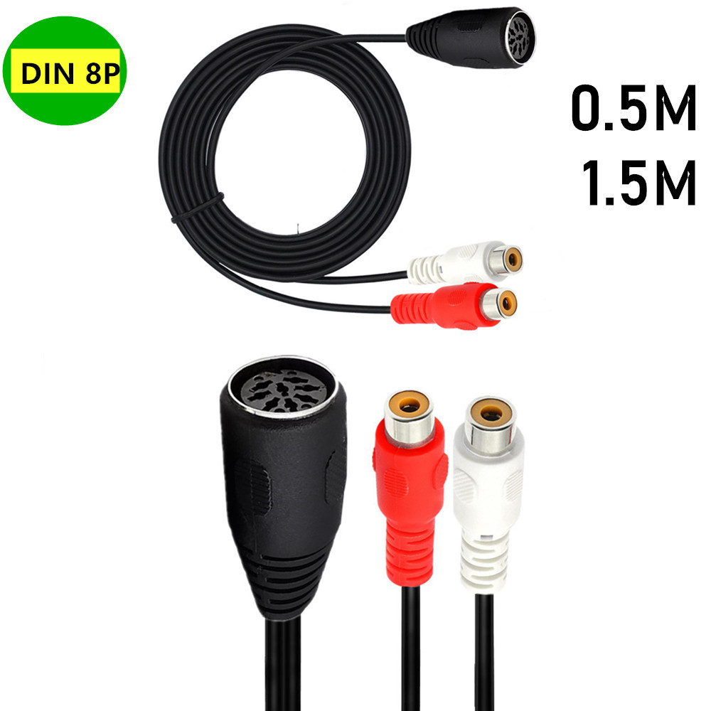 Din 8 Pin 2RCA kablosu 8Pin Di - Audio Music Instrumental incelemesi ve fiyatı